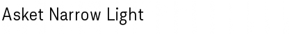 Asket Narrow Light Font