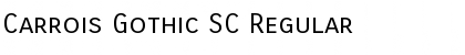 Carrois Gothic SC Regular Font