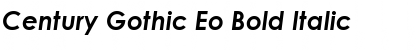 Century Gothic Eo Bold Italic Font