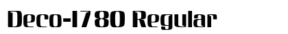 Deco-I780 Regular Font Preview Deco-I780 Regular Font Preview