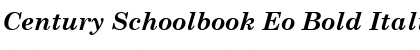 Century Schoolbook Eo Bold Italic Font