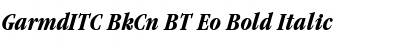 GarmdITC BkCn BT Eo Bold Italic Font