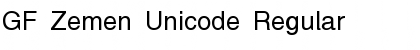 GF Zemen Unicode Regular Font