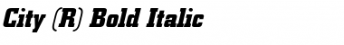 City BQ ItalicBold Font