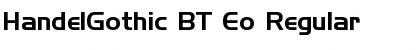 HandelGothic BT Eo Regular Font