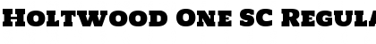 Holtwood One SC Regular Font