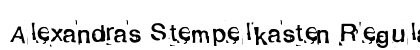 Alexandras Stempelkasten Regular Font Alexandras Stempelkasten Regular Font Preview