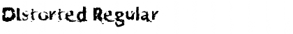Distorted Regular Font