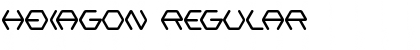 Hexagon Regular Font