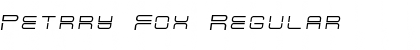 Petrry Fox Regular Font