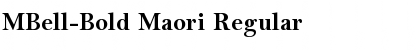 Download MBell-Bold Maori Font