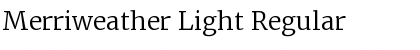 Merriweather Light Regular Font