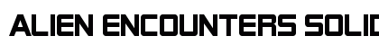 Alien Encounters Solid Regular Font Alien Encounters Solid Regular Font Preview