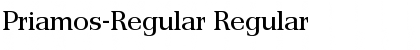 Priamos-Regular Regular Font