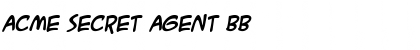 ACME Secret Agent BB Bold Italic Font