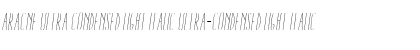 Download Aracne Ultra Condensed Light Italic Font