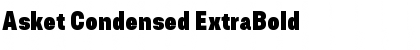 Asket Condensed ExtraBold Font