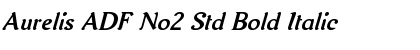 Aurelis ADF No2 Std Bold Italic Font