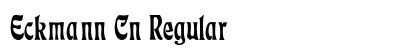 Eckmann Cn Regular Font Eckmann Cn Regular Font Preview
