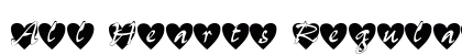 All Hearts Regular Font All Hearts Regular Font Preview