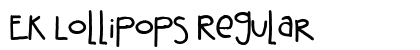 EK Lollipops Regular Font EK Lollipops Regular Font Preview