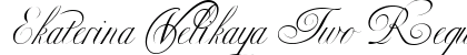 Ekaterina Velikaya Two Regular Font Ekaterina Velikaya Two Regular Font Preview