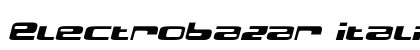 ElectroBazar Italic Font ElectroBazar Italic Font Preview