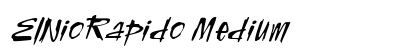 ElNioRapido Medium Font ElNioRapido Medium Font Preview
