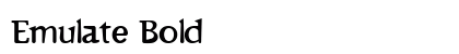 Emulate Bold Font Emulate Bold Font Preview