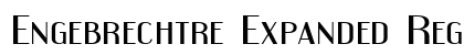Engebrechtre Expanded Regular Font Engebrechtre Expanded Regular Font Preview