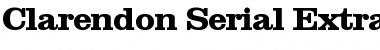 Clarendon-Serial-ExtraBold Regular Font