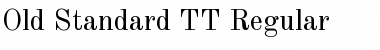 Old Standard TT Regular Font