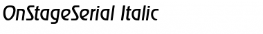 OnStageSerial Italic