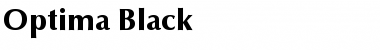 Optima Black Font
