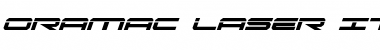 Oramac Laser Italic Font