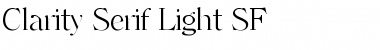 Download Clarity Serif Light SF Font