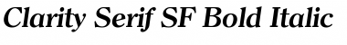 Clarity Serif SF Bold Italic