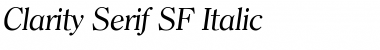 Clarity Serif SF Italic