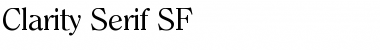 Clarity Serif SF Regular Font