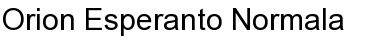 Orion Esperanto Normala Font