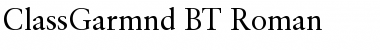 ClassGarmnd BT Roman Font