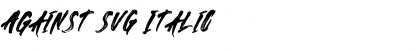 Download Against SVG Italic Font