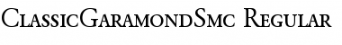 ClassicGaramondSmc Regular Font