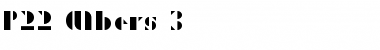 P22 Albers 3 Regular Font