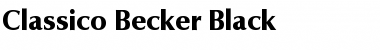 Download Classico Becker Black Font