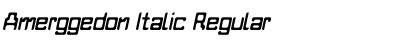 Amerggedon Italic Regular Font