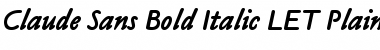 Download Claude Sans Bold Italic LET Font