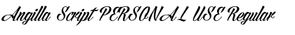 Angilla Script PERSONAL USE Font