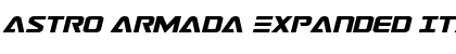 Astro Armada Expanded Italic Regular Font