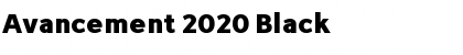 Avancement 2020 Black Font